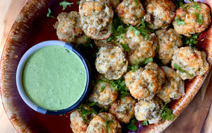 Chicken Chili Verde Sausage Balls