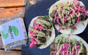 Chicken Chili Verde Sausage and Pepper Tacos