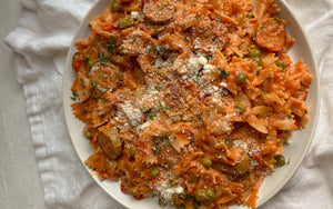 High Protein Creamy Pasta with Sausage
