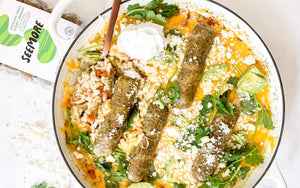 One-Pot Cheesy Sausage, Rice and Beans