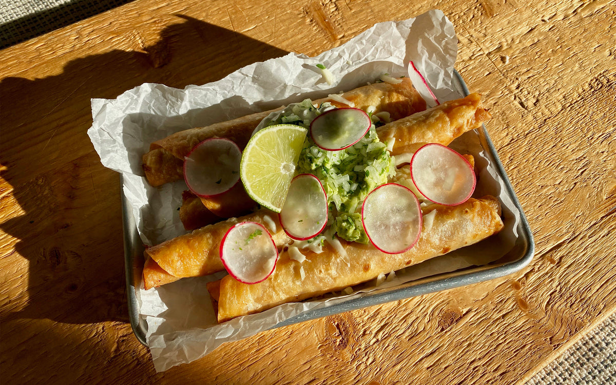 Chicken Chili Verde Taquitos