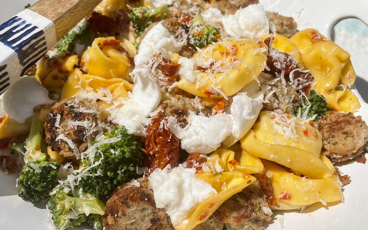 Summer Pasta Salad with Sausage & Murray's Buffalo Mozzarella